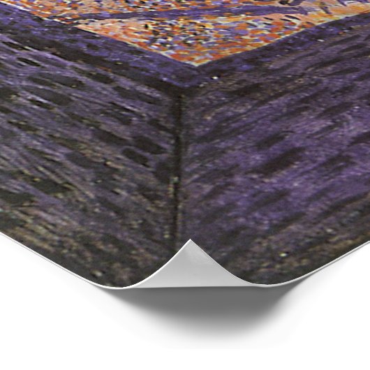 Das Can Can Dance, Le Chahut von Georges Seurat Poster (Ecke)