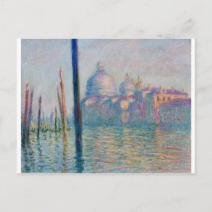 Das Canal Grande in Venedig 01 durch Claude Monet Postkarte