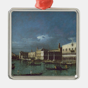 Das Canal Grande mit der Kirche von Santa Maria Silbernes Ornament