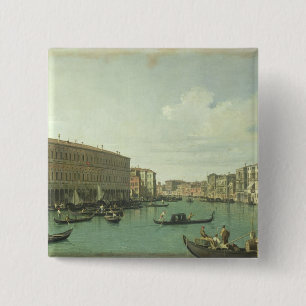 Das Canal Grande von der Rialto Brücke Button