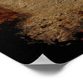 Das Cantering Sorrel Pferd kommt Zuhause zum Stall Poster (Ecke)