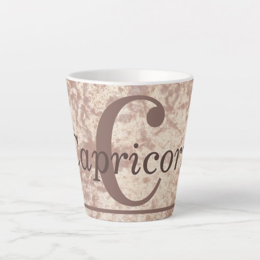Das Capricorn Star Schild Tasse Cup Geschenk (Vorderseite)