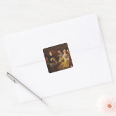 Das Card-Party Quadratischer Aufkleber (Umschlag)