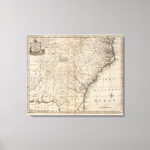 Das Carolinas und das Georgia Leinwanddruck
