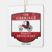 Das Carriage House Restaurant La Mirada Keramikornament (Links)