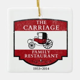 Das Carriage House Restaurant La Mirada Keramikornament