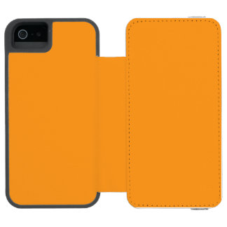 Das Case verfügt über ein warmes oranges iPhone 6 Incipio Watson™ iPhone 5 Geldbörsen Hülle