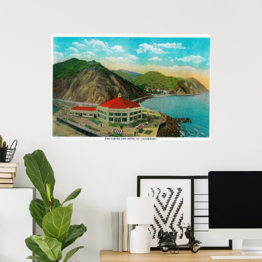 Das Casino und das Hotel St. Catherine Poster (Heimbüro)