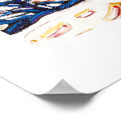 Das Cat Island Tapestry Poster (Ecke)