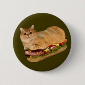Das Cat Loaf Sandwhich-Abzeichen Button (Vorderseite)