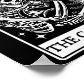 Das Cat Lover Tarot Card Skelett und Cat Tarot Ha Poster (Ecke)