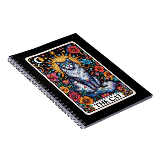 Das Cat Spirit Tarot Card Notebook Notizblock (Rechte Seite)