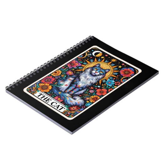 Das Cat Spirit Tarot Card Notebook Notizblock (Linke Seite)