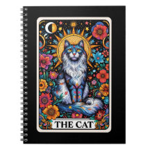 Das Cat Spirit Tarot Card Notebook