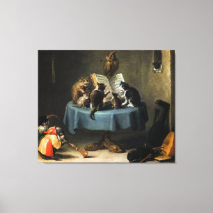 Das Cats-Konzert von David Teniers the Young Leinwanddruck
