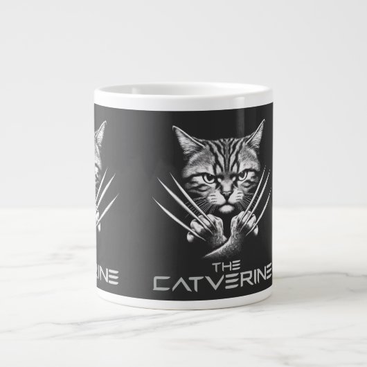 Das Catverine Halloween-Thema Jumbo-Tasse (Vorderseite)