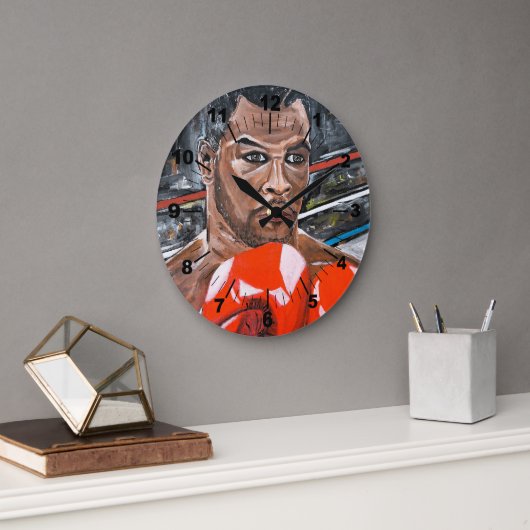 Das Champ-Gemälde von Alfred Fox Große Wanduhr (Büro)