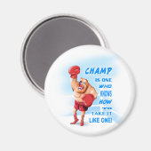 Das Champ Round Magnet (Vorderseite/Rückseite)