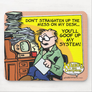 Das Chaos an meinem Schreibtisch Mousepad