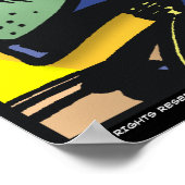 Das Chaos an meinem Schreibtisch Poster (Ecke)