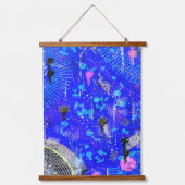 Das Chaos des Geistes Wandteppich Mit Holzrahmen (Vorderseite 2)