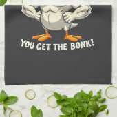 Das Chaos mit dem Honk bekommt man die Bonk-Fitnes Geschirrtuch (Gefaltet)