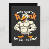 Das Chaos mit dem Honk bekommt man die Bonk-Fitnes Save The Date (Vorne/Hinten)