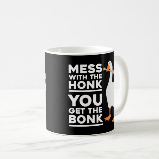 Das Chaos mit der Honke bekommt man den Bonk Kaffeetasse (VorderseiteRechts)