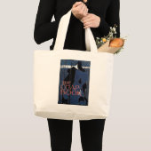 Das Chap Book ~ Blue Lady Jumbo Stoffbeutel (Vorderseite (Produkt))