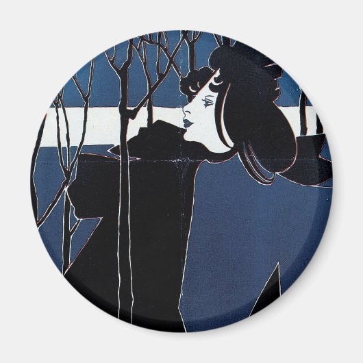 Das Chap Book ~ Blue Lady Magnet (Vorne)