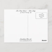 Das Chap Book ~ Blue Lady Postkarte (Rückseite)