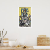 Das Chariot-Tarot-Kartenplakat Poster (Küche)