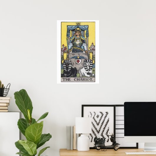 Das Chariot-Tarot-Kartenplakat Poster (Heimbüro)
