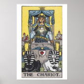 Das Chariot-Tarot-Kartenplakat Poster (Vorne)