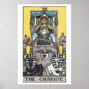Das Chariot-Tarot-Kartenplakat Poster