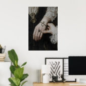 Das Charm-Armband Dark Academia Wandkunst Poster (Heimbüro)