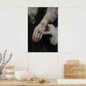Das Charm-Armband Dark Academia Wandkunst Poster (Küche)