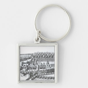 Das Charterhouse Krankenhaus, c.1720 Schlüsselanhänger