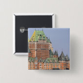 Das Chateau Frontenac in Quebec City, Kanada. Button (Vorne & Hinten)
