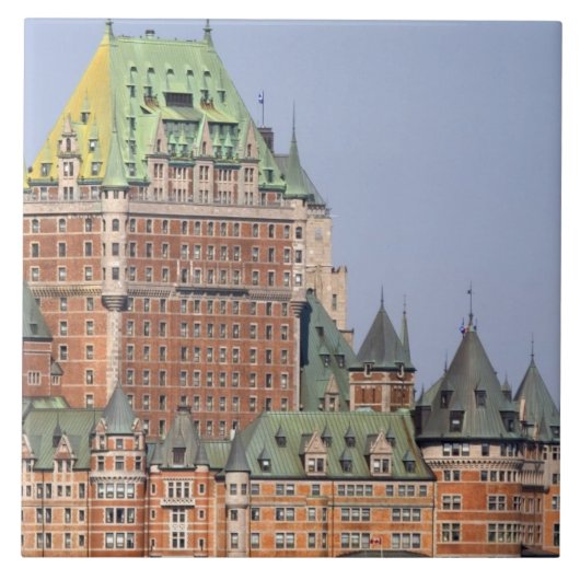 Das Chateau Frontenac in Quebec City, Kanada. Fliese (Vorderseite)
