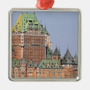 Das Chateau Frontenac in Quebec City, Kanada. Ornament Aus Metall