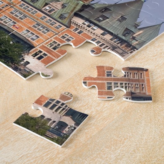 Das Chateau Frontenac in Quebec City, Kanada. Puzzle (Seite)