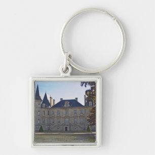 Das Château Pichon Longueville Baron und Teich Schlüsselanhänger