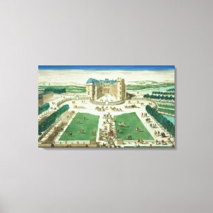 Das Chateau Rambouillet, graviert von Antoine Leinwanddruck