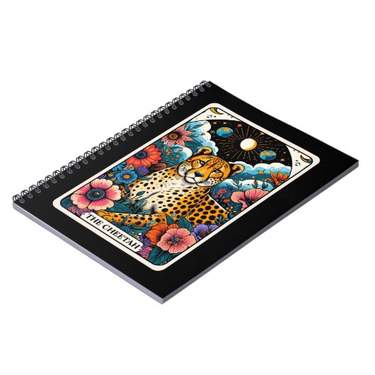 Das Cheetah Spirit Tarot Card Notebook Notizblock (Linke Seite)