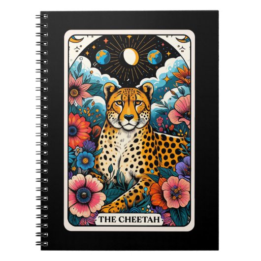 Das Cheetah Spirit Tarot Card Notebook Notizblock (Vorderseite)