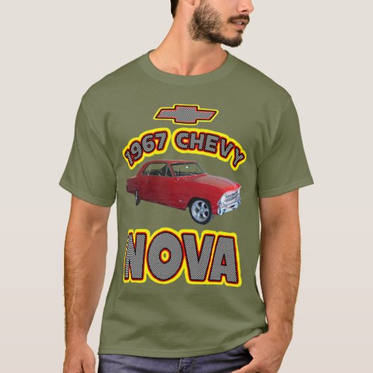Das Chevy der Männer Nova 1967 T-Shirt (Vorderseite)
