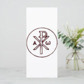Das Chi-Rho-Christogramm-Symbol (Stehend Vorderseite)
