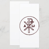 Das Chi-Rho-Christogramm-Symbol (Vorne/Hinten)