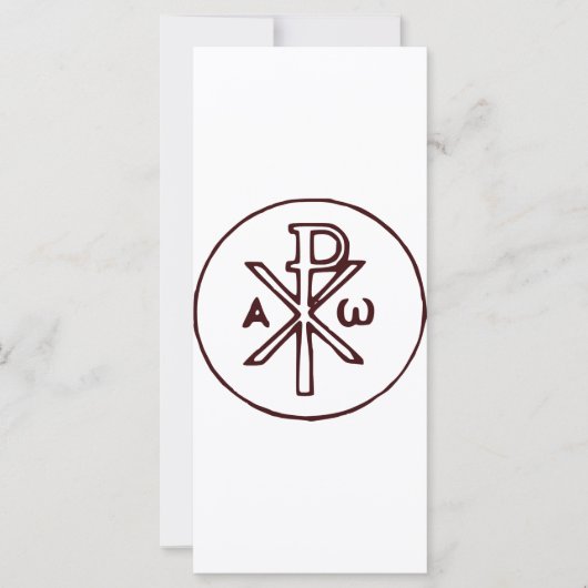 Das Chi-Rho-Christogramm-Symbol (Vorderseite)